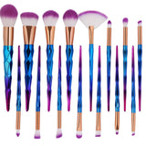 // J E W E L S - Glam Luxe 15pc Makeup Brush Set