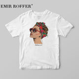 EMIR ROFFER 2018 Fashion Cool Print Female T-shirt White Cotton Women Tshirts Summer Casual Harajuku T Shirt Femme Top