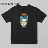 EMIR ROFFER 2018 Fashion Cool Print Female T-shirt White Cotton Women Tshirts Summer Casual Harajuku T Shirt Femme Top
