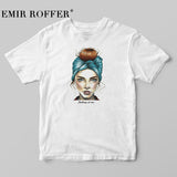 EMIR ROFFER 2018 Fashion Cool Print Female T-shirt White Cotton Women Tshirts Summer Casual Harajuku T Shirt Femme Top